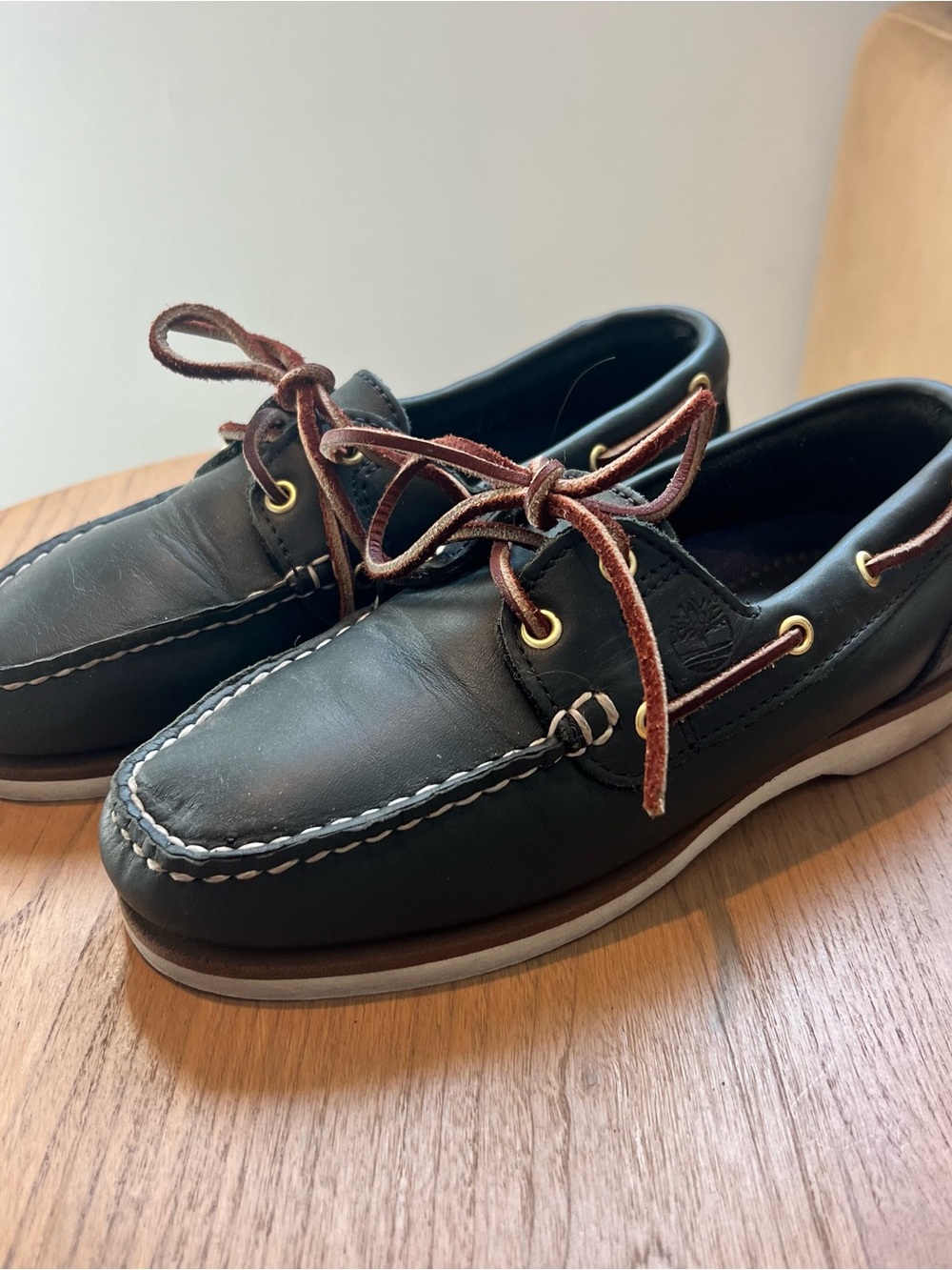 Timberland Classic Boat Shoes Navy Leather